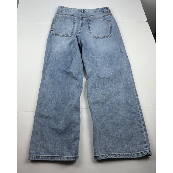 Oat New York Jeans Women's 8/29 Wide Leg Cloud Luxe Denim Medium Wash - Picture 16 of 16